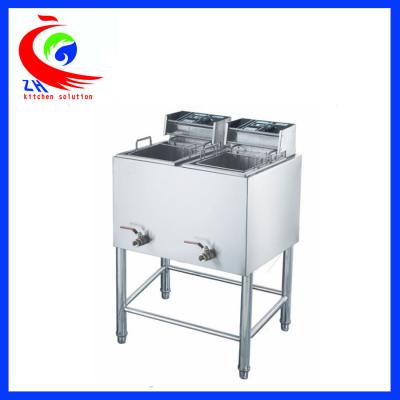 China Industrial free standing big capacity Electric Deep Fryer stainless steel for sale