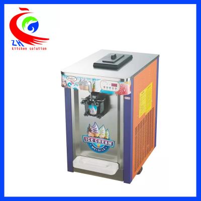 China 1 Flavors Commercial Ice Cream Machine Purple / Orange 16 - 18L Professional Ice Cream Maker for sale