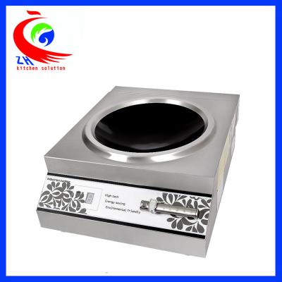 Chine fourneau concave simple commercial de cuiseur d'induction 5000W pour le restaurant à vendre