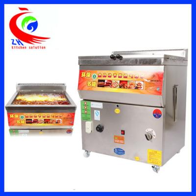 China Commercial Stainless Steel Countertop Gas Fryer Single Tank Without Baskets for sale