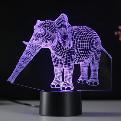 China Wholesale Cute Novelty LED Projector 3D-Illusion Color Changing KH-NL035 Kids Animal Night Light For Children for sale