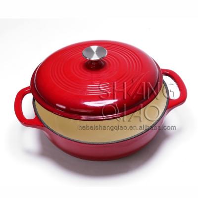 China Amazon traditional hot sale enameled cast iron casserole dish for sale