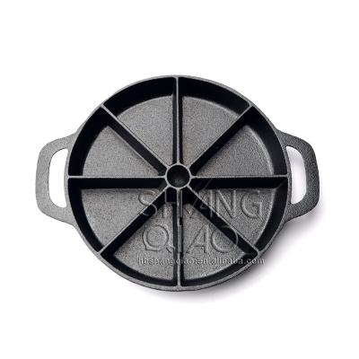 China Mini Sustainable Household Nonstick Cast Iron Cake Pan Pancake Waffle Tray for sale