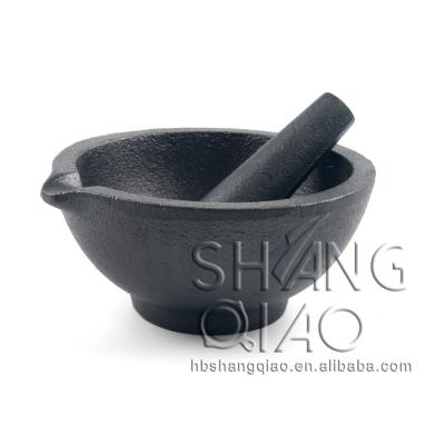 China Amazon Factory Direct Hot Selling Viable Hot Selling Mortar And Pestle Mortar And Pestle Grinding Pre-Seasoned Set for sale