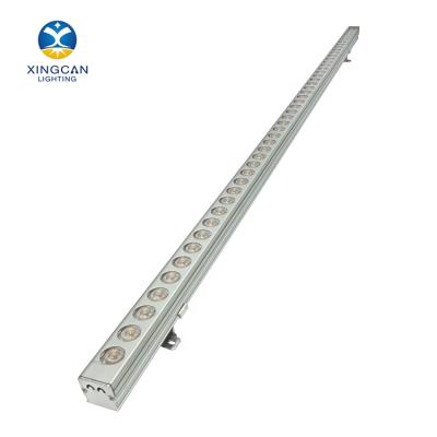 China LANDSCAPE Lighting IP65 Project 12W RGB Wall Seal Waterproof Aluminum Housing Outdoor Warm White Linear Led Light Bar for sale