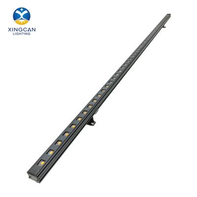 China IP65 12W RGB LANDSCAPE rgbw dmx512 bridge building hotel lighting outdoor led strip lights linear lamp line light for sale