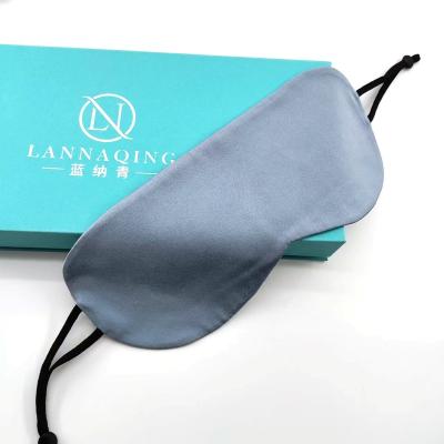 China Custom Formal Night Sleep Travel Soft Cover Silk Eye Masks Elastic Strap Band Sleep for sale