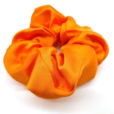 China 100% Silk Elastic Hair Tie Scrunchies Hair Decoration 19mm Headband European American Style for sale