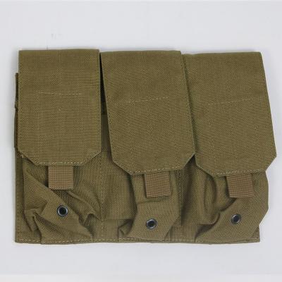 China Comfortable Pouch Tactical Outdoor Nylon Triple Bag Molle Magazine Outdoor Activities For M4/M16 for sale