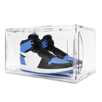 China Clear Office Acrylic Sneakers Shoe Box for sale