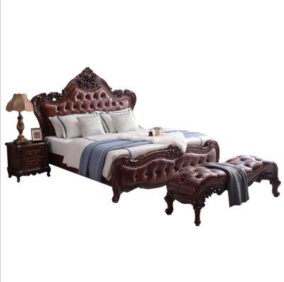 China Traditional Classic Home Wooden Frame Beds for sale