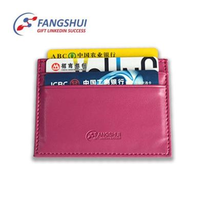 China Hot Selling Anti Theft Rfid Blocking Safe Custom Slim Leather Pocket Card Holder Wallet For Women And Men for sale