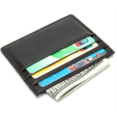 China Genuine Leather RFID Wallet Sublimation Credit Card Holder for sale