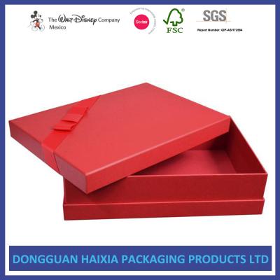 China Red Cover Decorative Gift Boxes With Lids Glossy And Matt Lamination Surface for sale