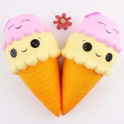 China Hot Selling Kawai Elephant Soft Foam Double Ice Cream Squishy Slow Rising Ice Cream for sale