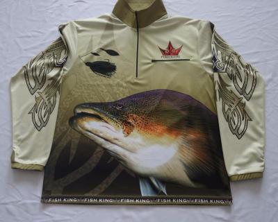 China Breathable 100% Polyester Customize Fishing Shirts for sale