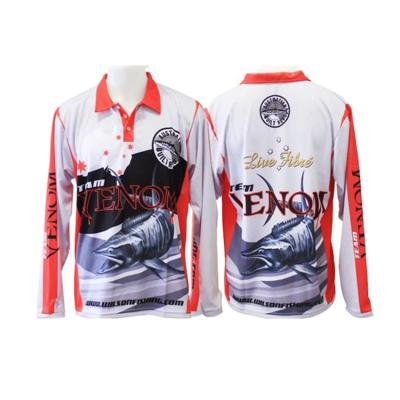 China New Design Breathable Professional Sublimation Custom Service OEM Fishing Tank Top Fishing Shirts for sale