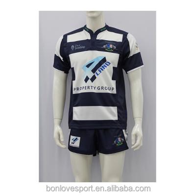 China High Quality QUICK DRY Polyester Full Sublimation Custom Free Design Competition Rugby Shirt. for sale