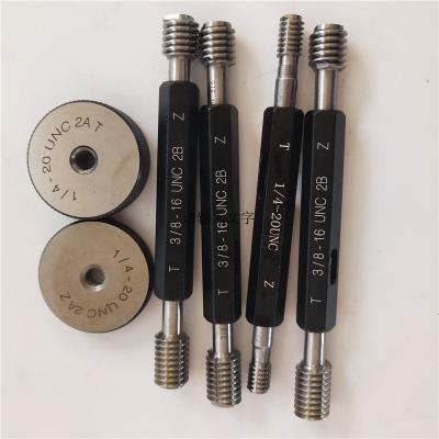 China GCr15 3/8 UNC -16 go no go thread plug gauge for sale