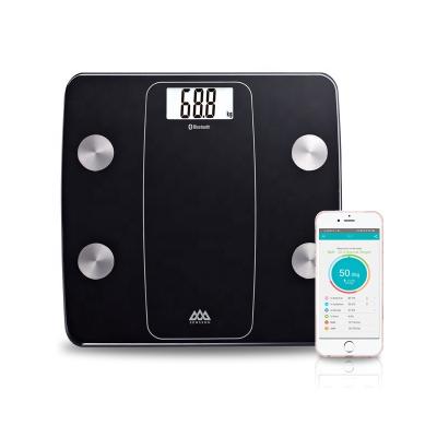 China Sustainable Top Selling Digital Body Weighing Smart Balance Household Bathroom Weight Glass Body Scales for sale