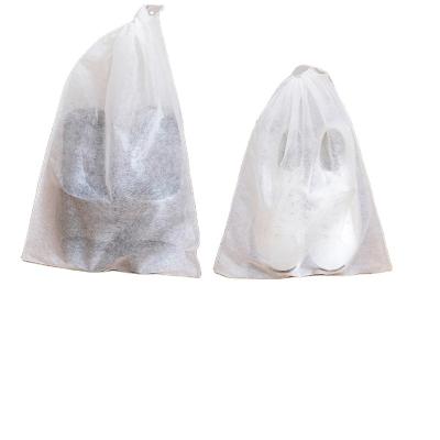 China Sustainable Wholesale Non-woven Drawstring Storage Bag Dustproof Manufacturing Ultrasonic Nonwoven Shoe Bags for sale