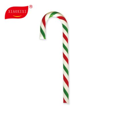 China Natural Peppermint Candy Cane Stick Shaped Hard Candy for sale