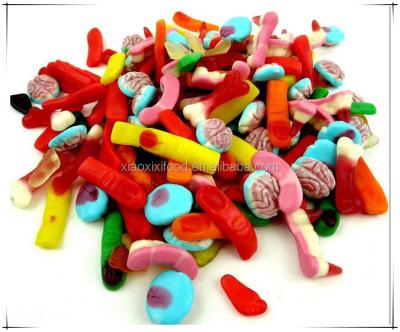 China Halloween candy candy body parts feeth brain bone ear eyeball nose normal gummy gummy candy FACTORY for sale