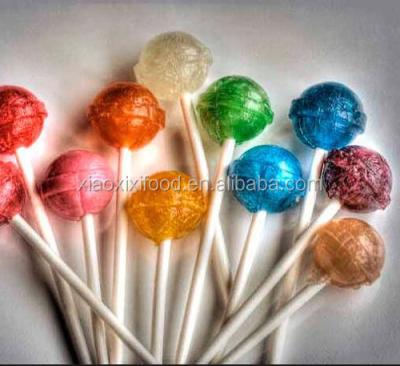 China Multi Natural Mini Fruity Flavored Round Lollipop Popping Sweet Candies With Halal Certificate for sale