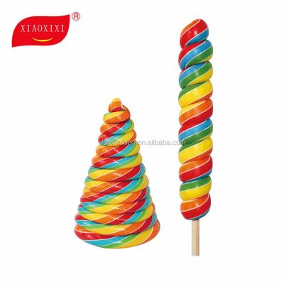 China Normal Lollipop Mold Rainbow Candy Halal OEM Service for sale