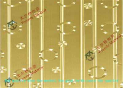 China Mirror No.8 No.4 Cold Rolled Decorative Stainless Steel Sheet ASTM JIS GB , Gold 1000mm Steel Sheet for sale