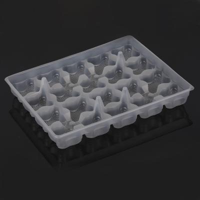 China 20 compartment food grade recyclable plastic food container for dumpling packaging, plastic blister box for dumpling packaging for sale