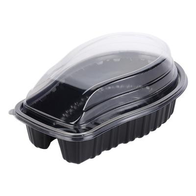 China Food grade recyclable chicken fresh box, plastic food container for chicken packaging, plastic box for chicken packaging for sale