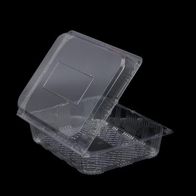 China Food Grade Recyclable Clear Plastic Food Container For Fruit Packing for sale