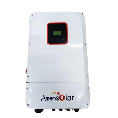 China AMENSOLAR 110V 120V split phase 10kw hybrid solar inverter with 1741 certification 500*810*350mm for sale