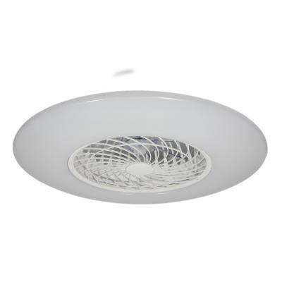 China High Quality Popular Round White Plastic Low Price Led Light Ceiling Fan With Lamp for sale