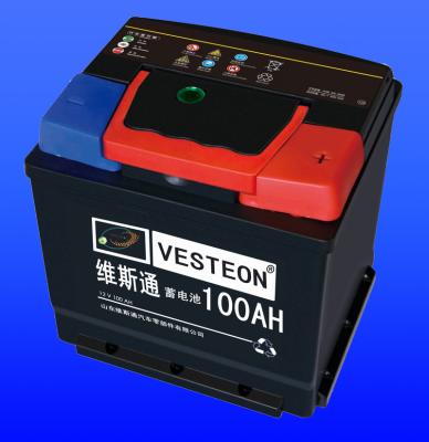 China DIN100 car battery 12V100ah fm lead acid BATTERY 300X171X220 for sale