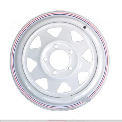 China Beautiful Shape 13inch Trailer Wheels Trailer Steel Wheels for sale