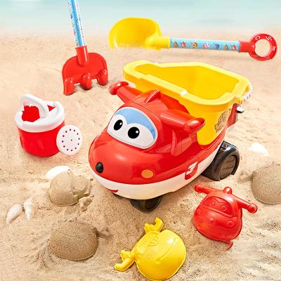 China Children's toys source factory cartoon shape sand bucket beach toy good quality baby plastic beach toys for sale