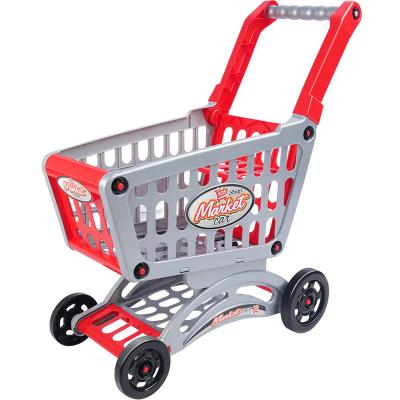 China Pretend Play Toy Set Simulation Shopping Cart Toy for kds Shopping Cart Toy Children Large Capacity Supermarket Toy for sale