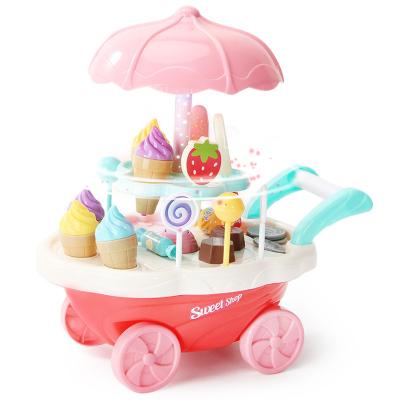 China Pretend Play Toy Set Amazon Hot Selling Kids Kitchen Set Pink Mini Kitchen Toys Real Cooking Pretend Toys Set For Kids Play Kitchen for sale