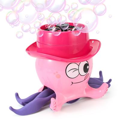 China Summer Ourdoor Toy Automatic Bubble Machine For Kids Outdoor Game Funny Soap Bubble Toy With Four Wheel Octopus Bubble Machine Toy for sale