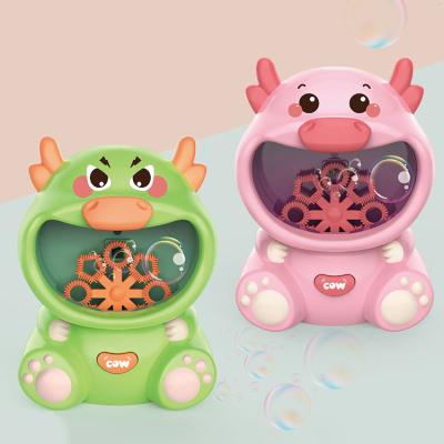 China Summer Ourdoor Toy Hot Selling Water Bubbles Toys Frog Soap Bubble Toy Cartoon Animal Bubble Machine Toy for sale