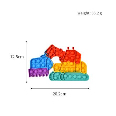 China Eductional Toys Excavating Machinery Bubble Tosser Toy Educational Gift for Kids Excavating Machinery Noise Tosser High Quality Toy for sale