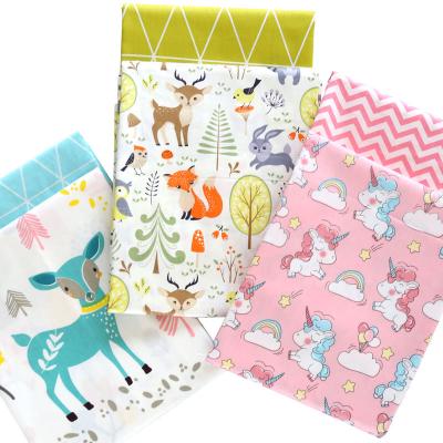 China 100 Cotton Baby Cotton Fabric Twill Anti-static Non-fluorescent DIY Print For Baby Sheet Quilt Blanket for sale