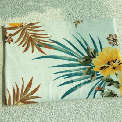 China Memory NEW ARRIVE Polyester Spandex Flower Shape Daisy Pattern DTY 2 Side Brush Print Dye Customized Digital Stretch Fabric for sale