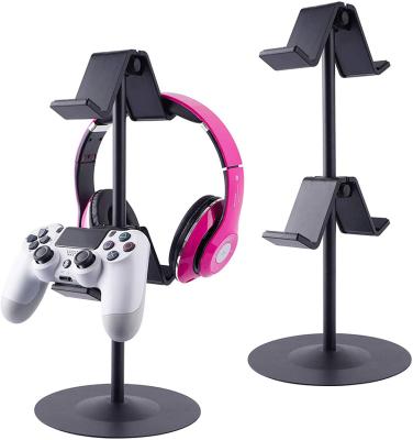 China Metal Game Controller Holder Stand Adjustable Game-Protective Headset Organizer Rack Storage Bracket for sale