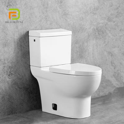 China Wholesale Chinese WC Sanitary Ware Two-piece Washdown Belt Double-flow Double Ware Toilet WC Sanitaryware for sale