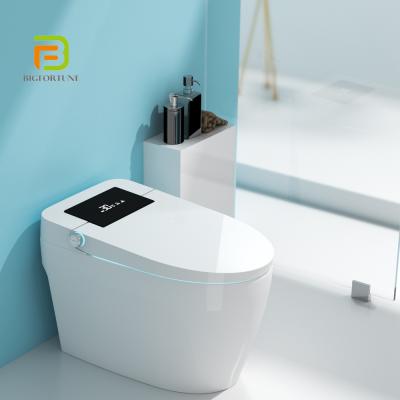 China Wholesale Intelligent Auto Operation Flip Floor Mounted One Piece Smart Toilet for sale