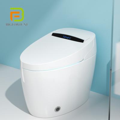 China 2021 Automatic Operation New Sanitary Ware Bathroom Ceramic Automatic Intelligent Smart Toilet for sale