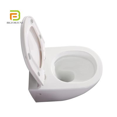 China Western Bathroom Double-Flow Closet Around Wall One-Piece Hung Toilet for sale